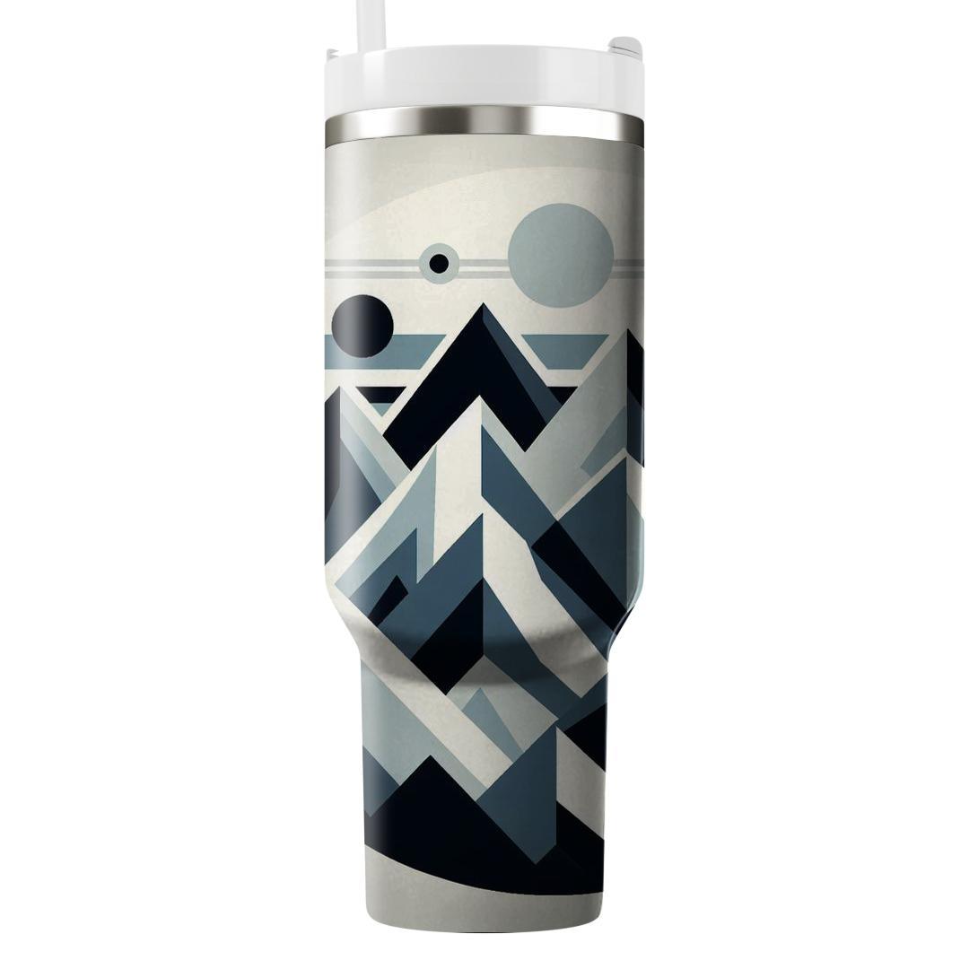 Geometric Mountain Peaks  Decorative Tumblers