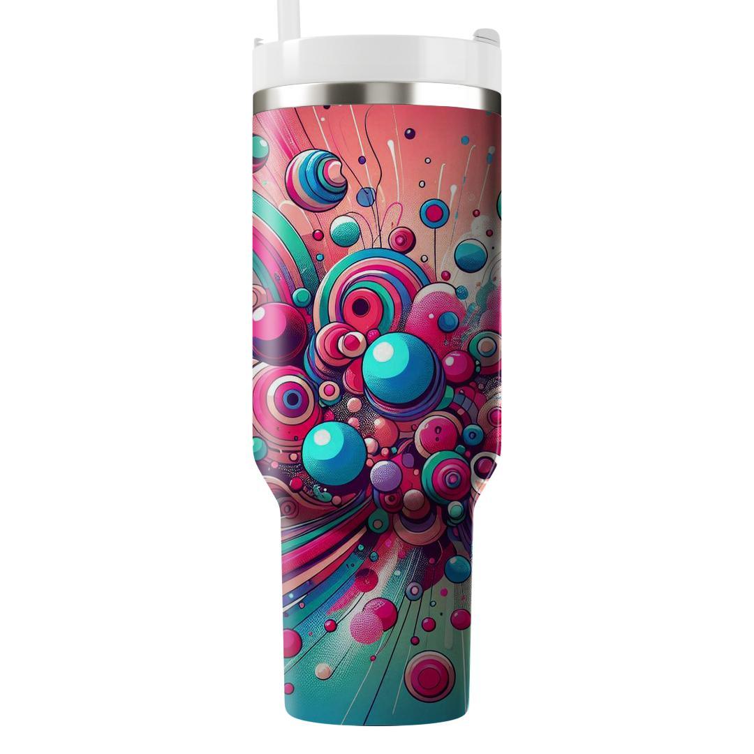 Funky 80s Circles  Unique Tumblers