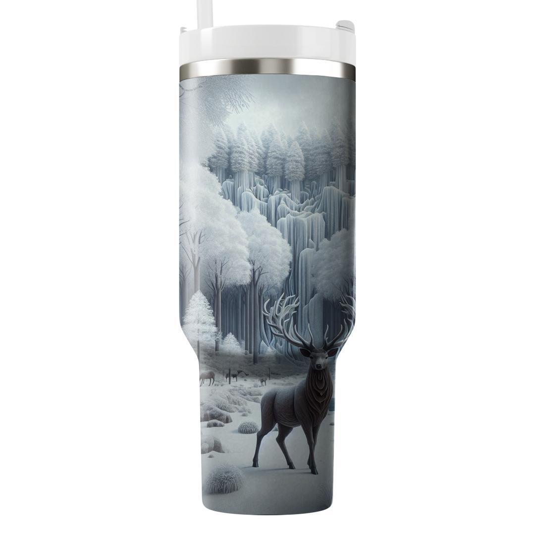 Winter Forest Stag  Unique Tumblers
