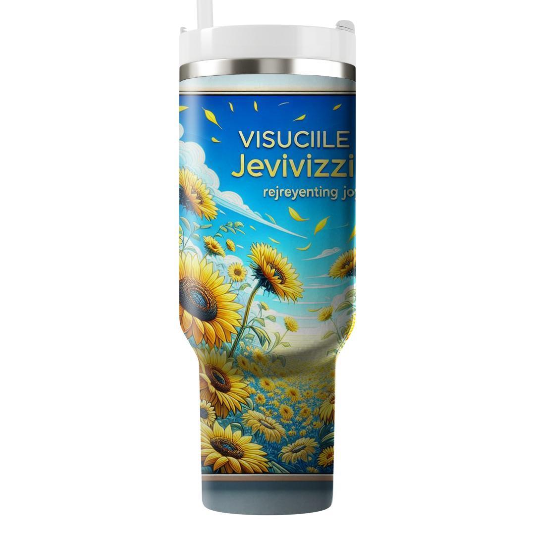 Joyful Sunflower Bloom  Tumblers For Gifts