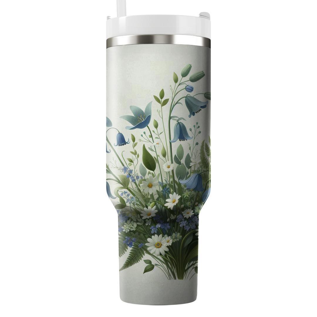 Whimsical Woodland Flowers  Tumbler Cups