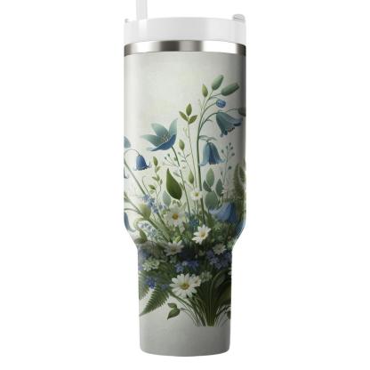 Whimsical Woodland Flowers  Tumbler Cups