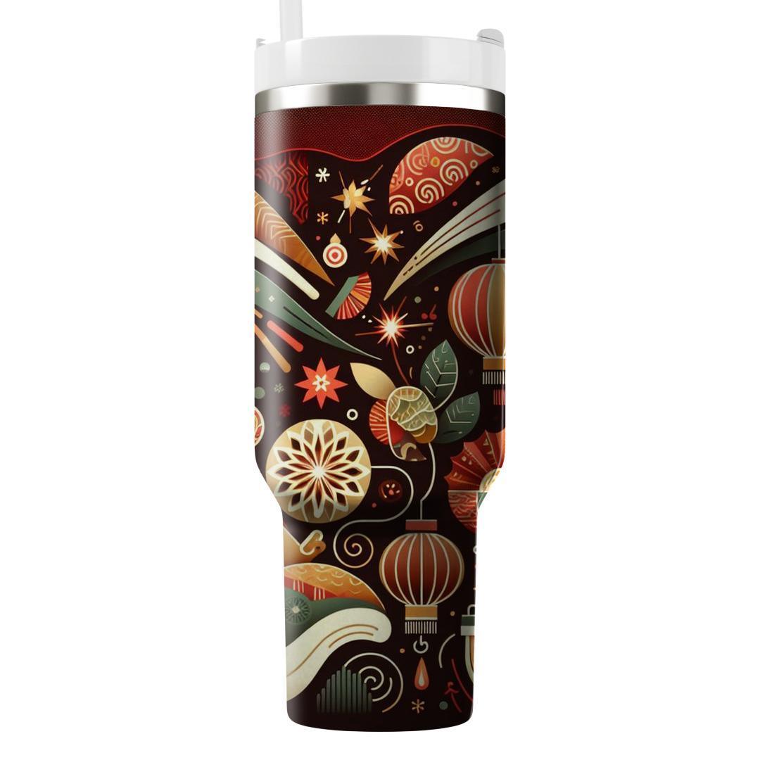 Radiant Unity - A Multicultural New Year  Tumbler Cups