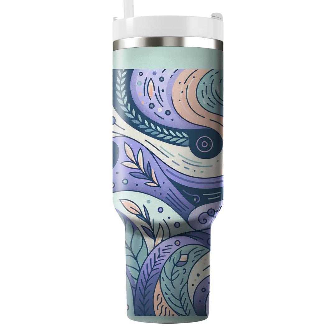 Mellow Pastel Blossoms  Travel Tumblers