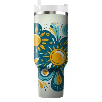 Dreaming Of Summer - A Unique Summer Solstice  Tumbler Cups
