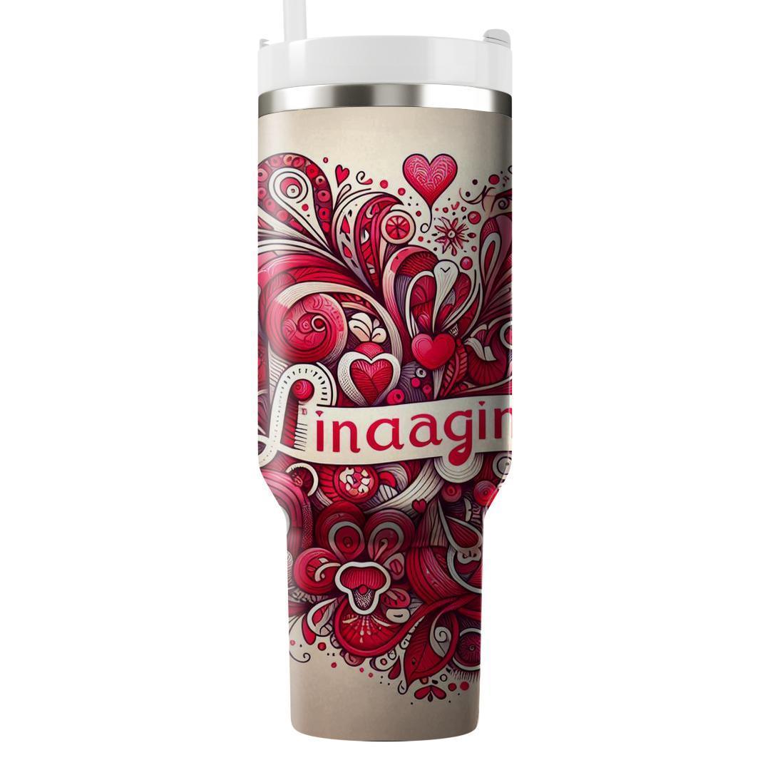 Festival Of Hearts - Valentine’s Day  Tumblers With Lids