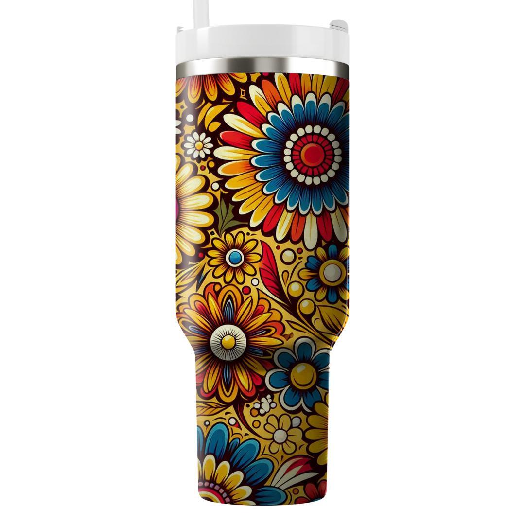 Bright Sunshine Floral  Travel Tumblers