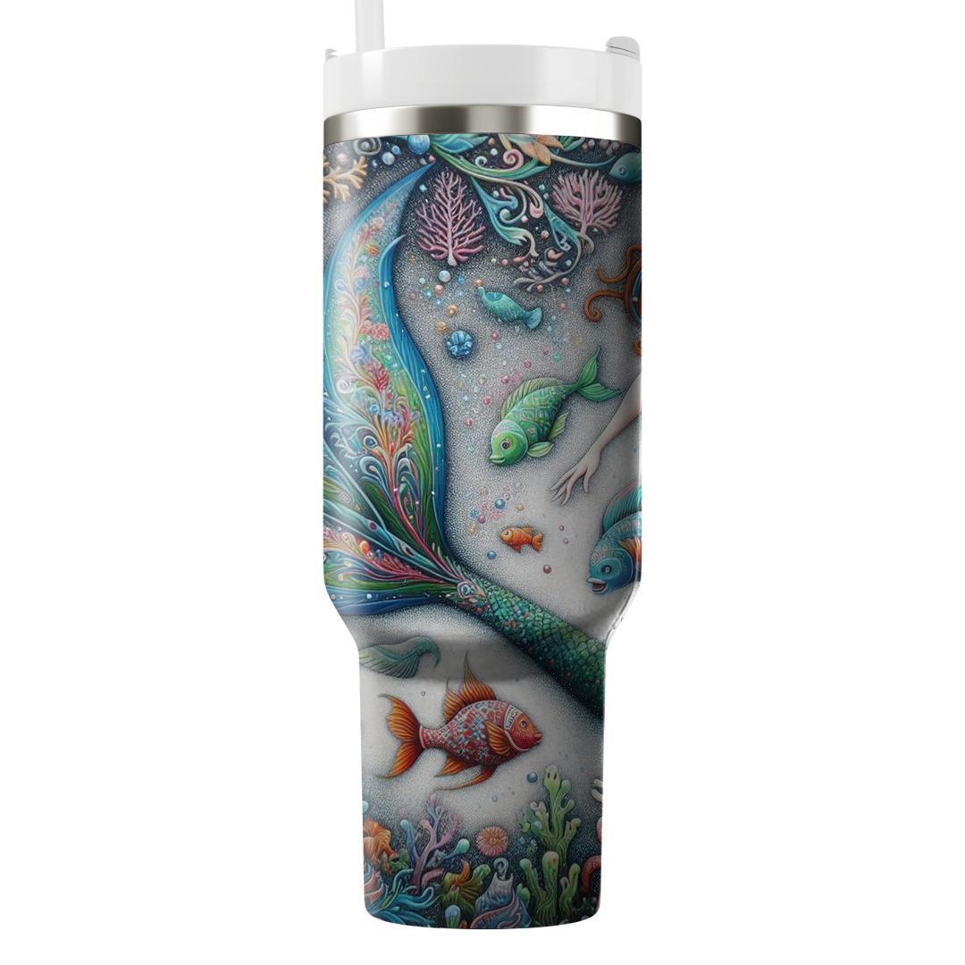 Mystical Mermaid Tale  Tumblers With Lids