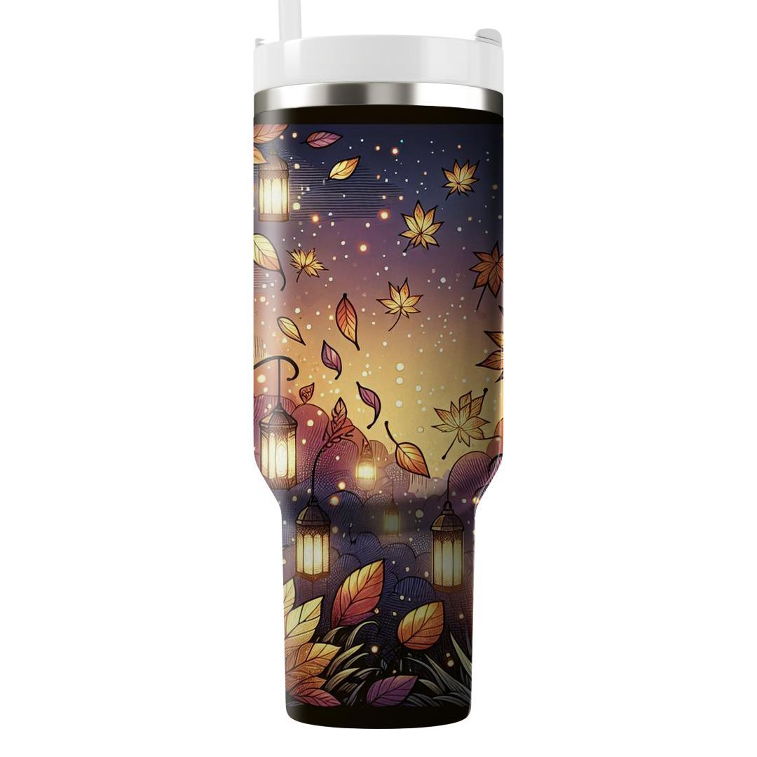 Autumn Lantern Glow Unique Tumblers