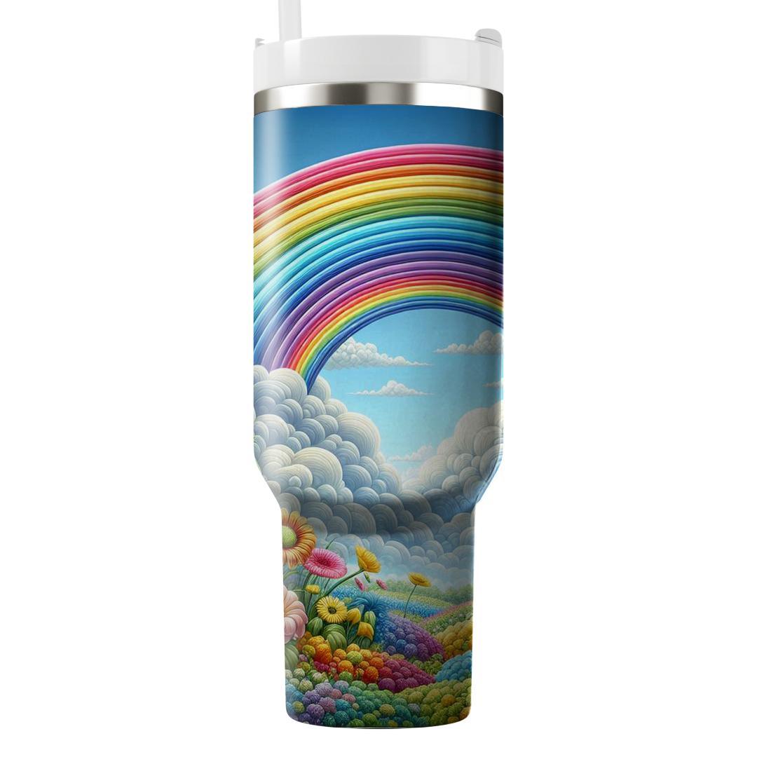 Spring Rainbow Sky  Custom Tumblers