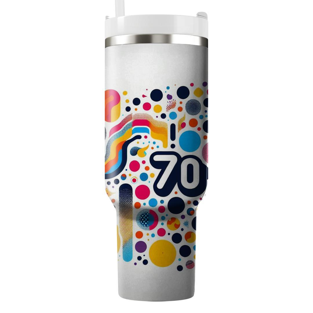 Retro Funky Dots  Travel Tumblers