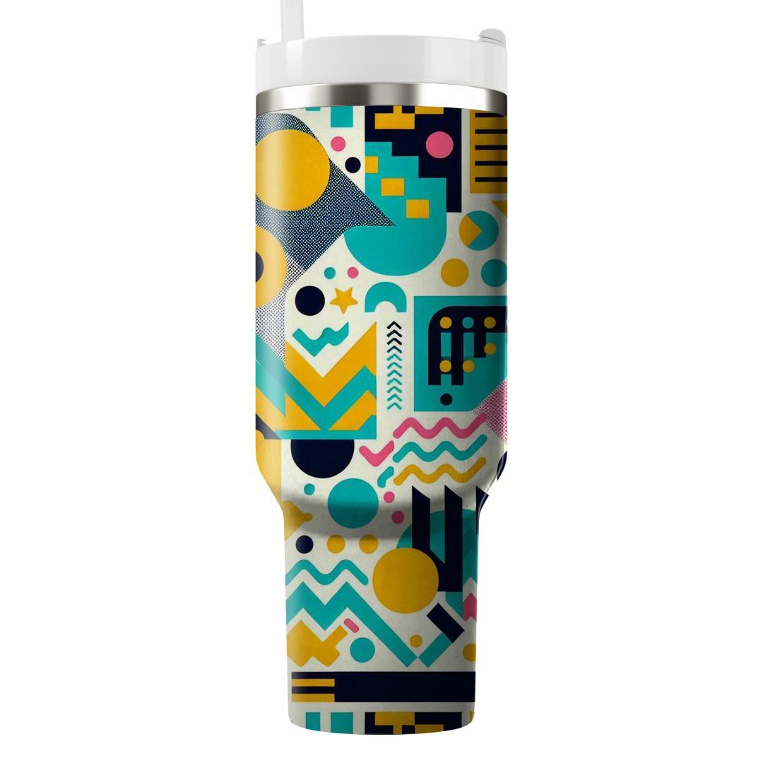 Abstract Memphis  Personalized Tumblers