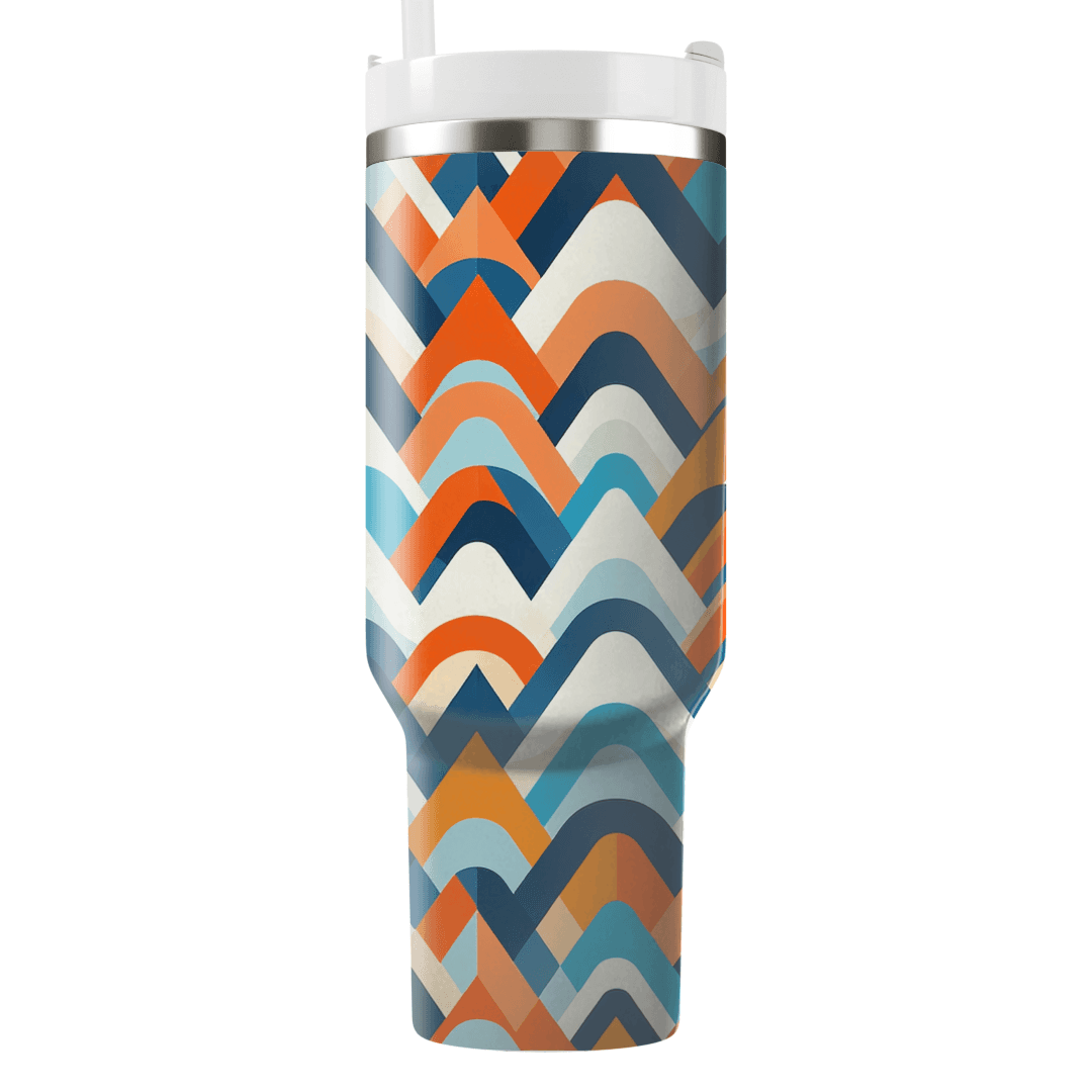 Energetic Triangle Wave Custom Tumblers