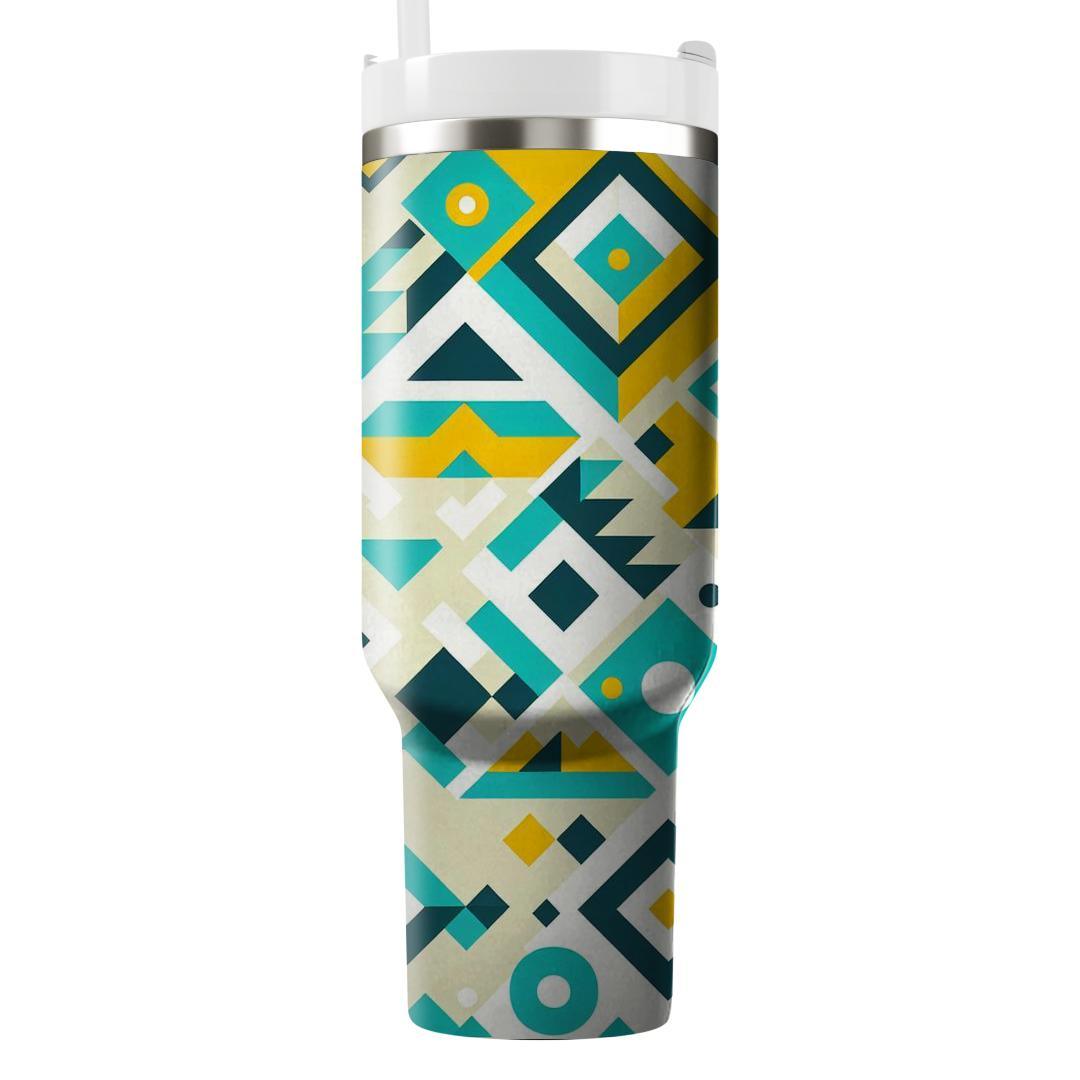 Geometric Diamonds And Triangles  Decorative Tumblers