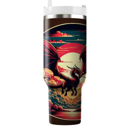 Daring Dragon Flight  Tumblers With Lids