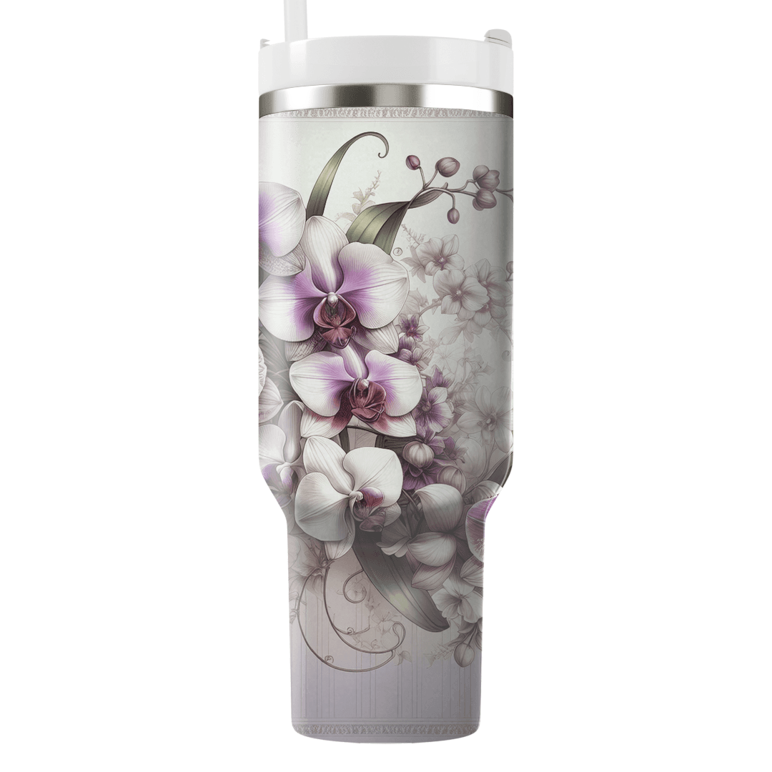 Elegant Orchid Fusion  Custom Tumblers