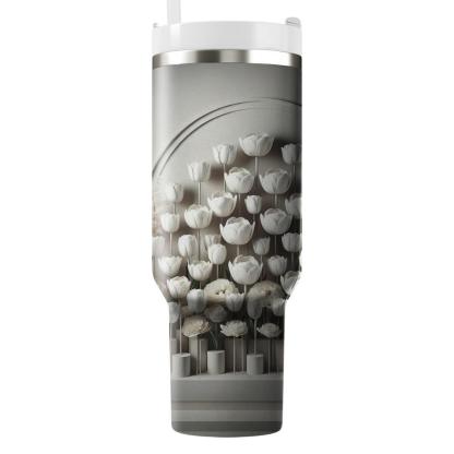 Ivory Tulip Grace  Tumbler Cups