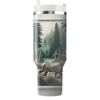 Majestic Elk Stroll  Tumblers With Lids