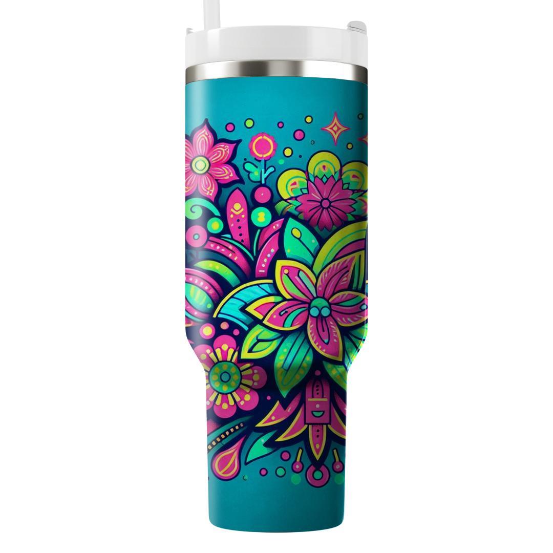 Electric Floral Dream  Insulated Tumblers