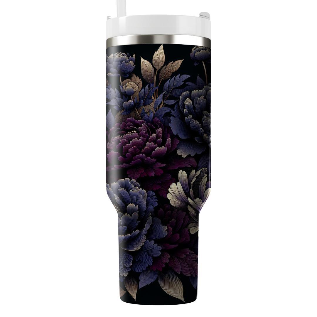 Midnight Peony  Unique Tumblers