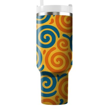 Circular Kaleidoscope Whirl Unique Tumblers