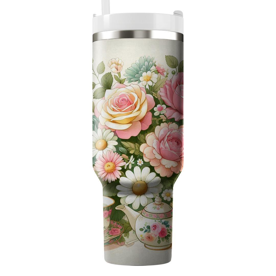 Blossoming Tea Party  Tumbler Cups