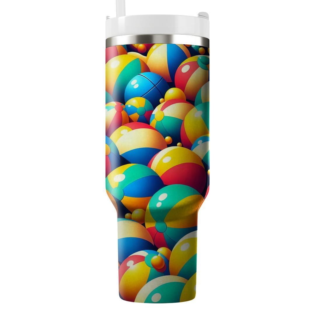 Cheerful Beach Balls  Unique Tumblers