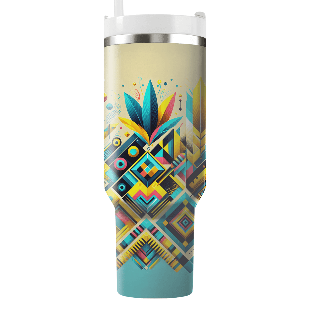 Festive Geometry - A Carnival Vibe  Decorative Tumblers