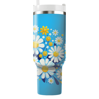 Charming Daisy Dreams  Tumblers With Lids