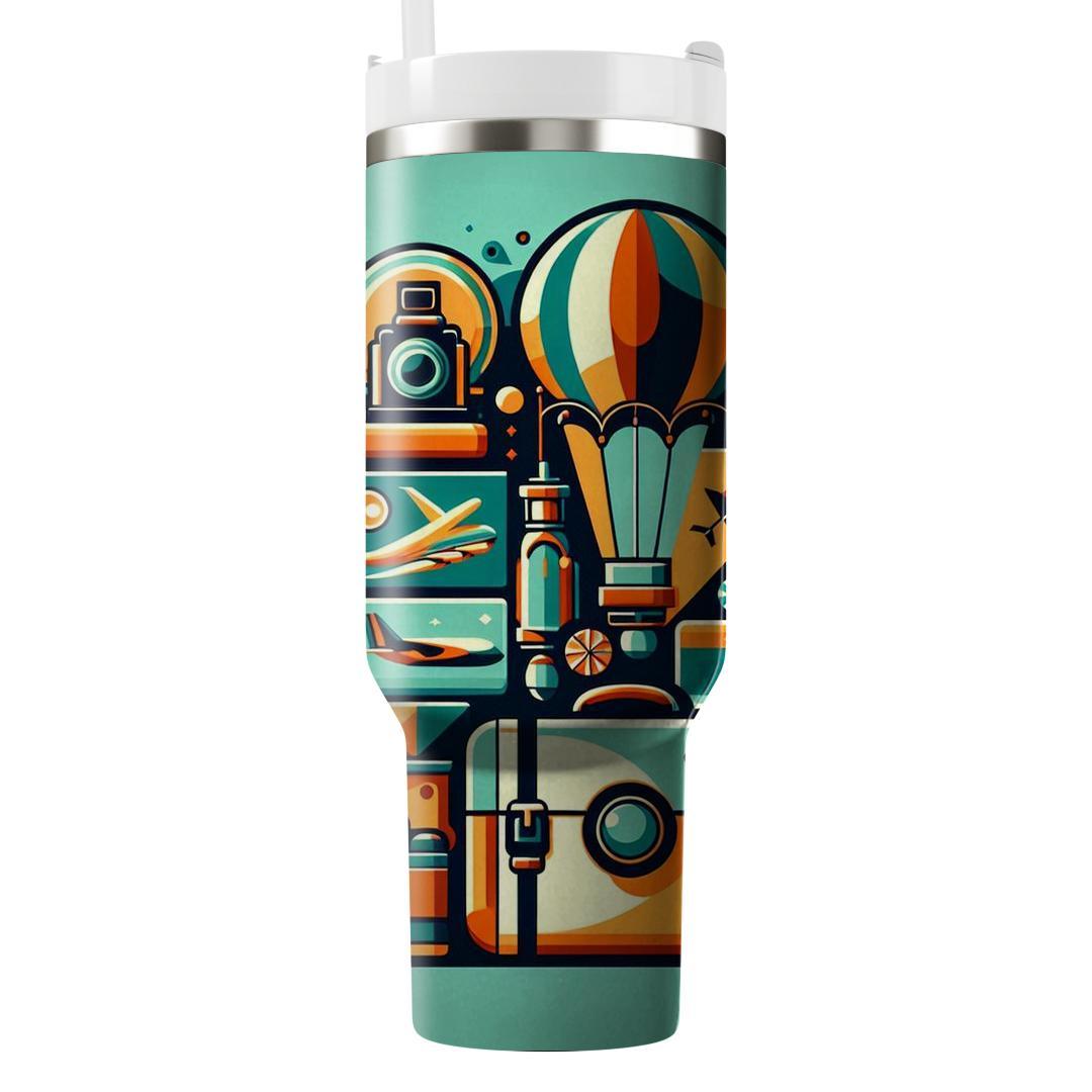 Funky Vintage Travel  Travel Tumblers
