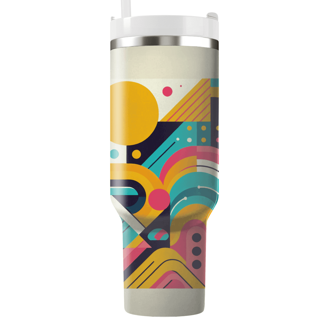Groovy Geometric Fusion  Custom Tumblers