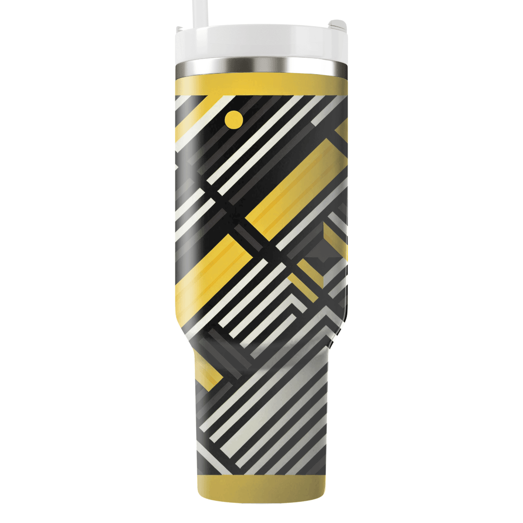 Modern Stripe Matrix Custom Tumblers