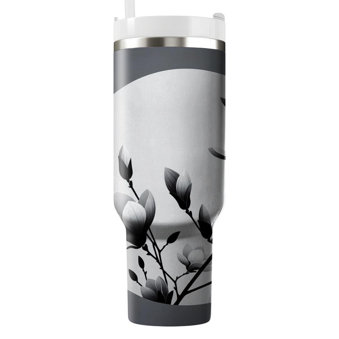 Monochrome Magnolia  Tumblers For Gifts