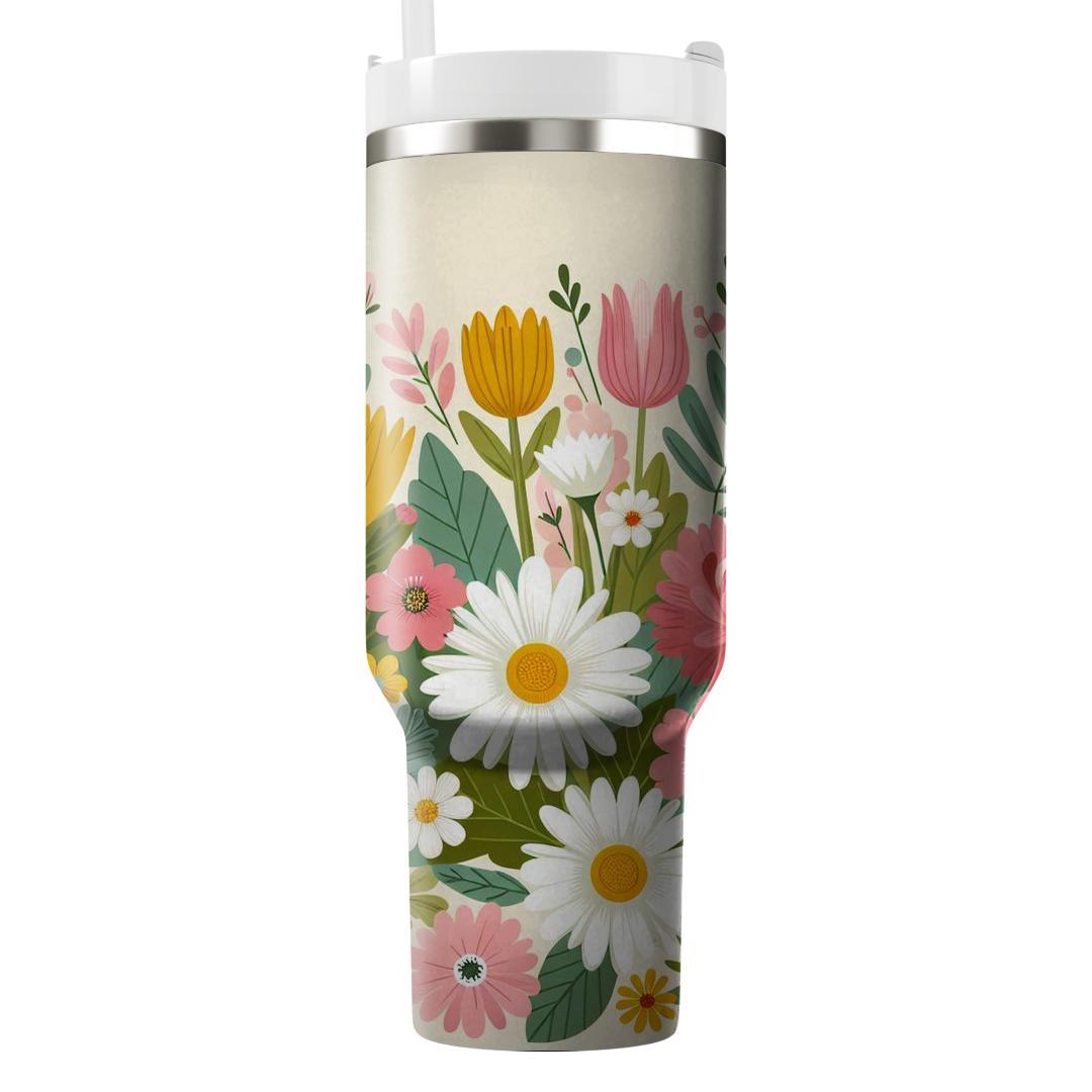 Flower Power Peaceful Garden  Custom Tumblers