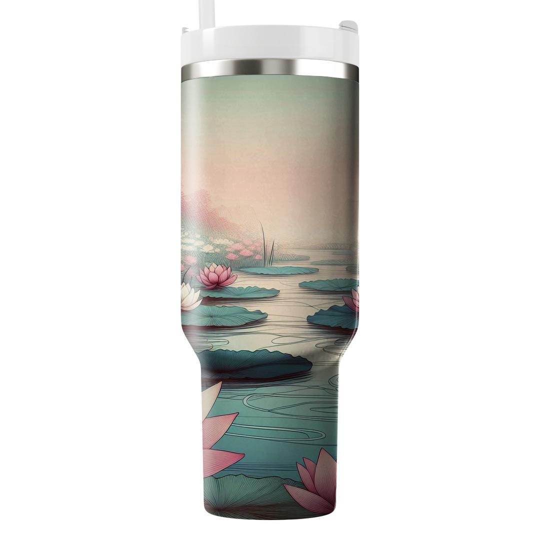 Ethereal Lotus Garden  Tumbler Cups