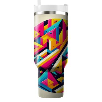 Funky Triangles  Personalized Tumblers