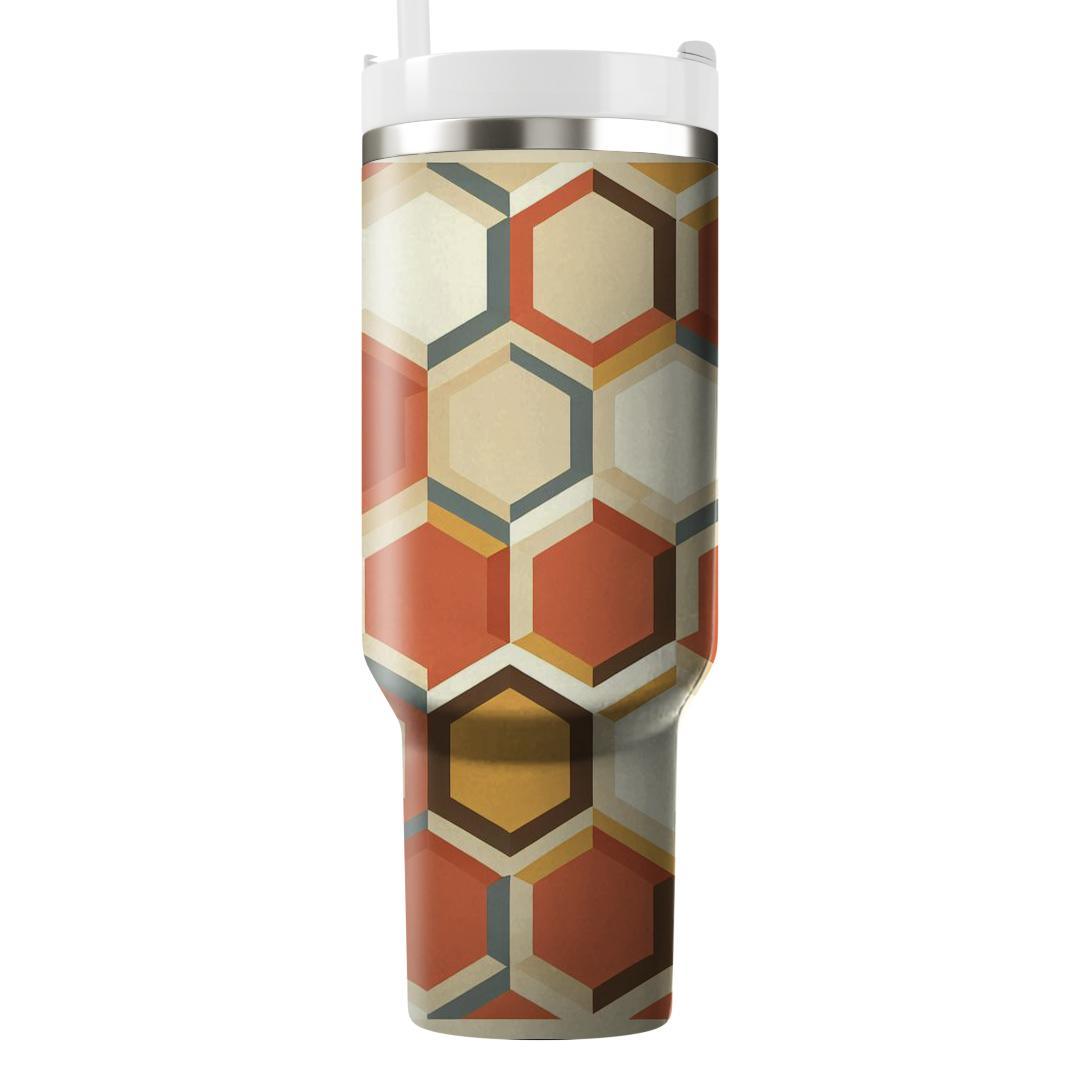 Rustic Hexagon Hues  Decorative Tumblers