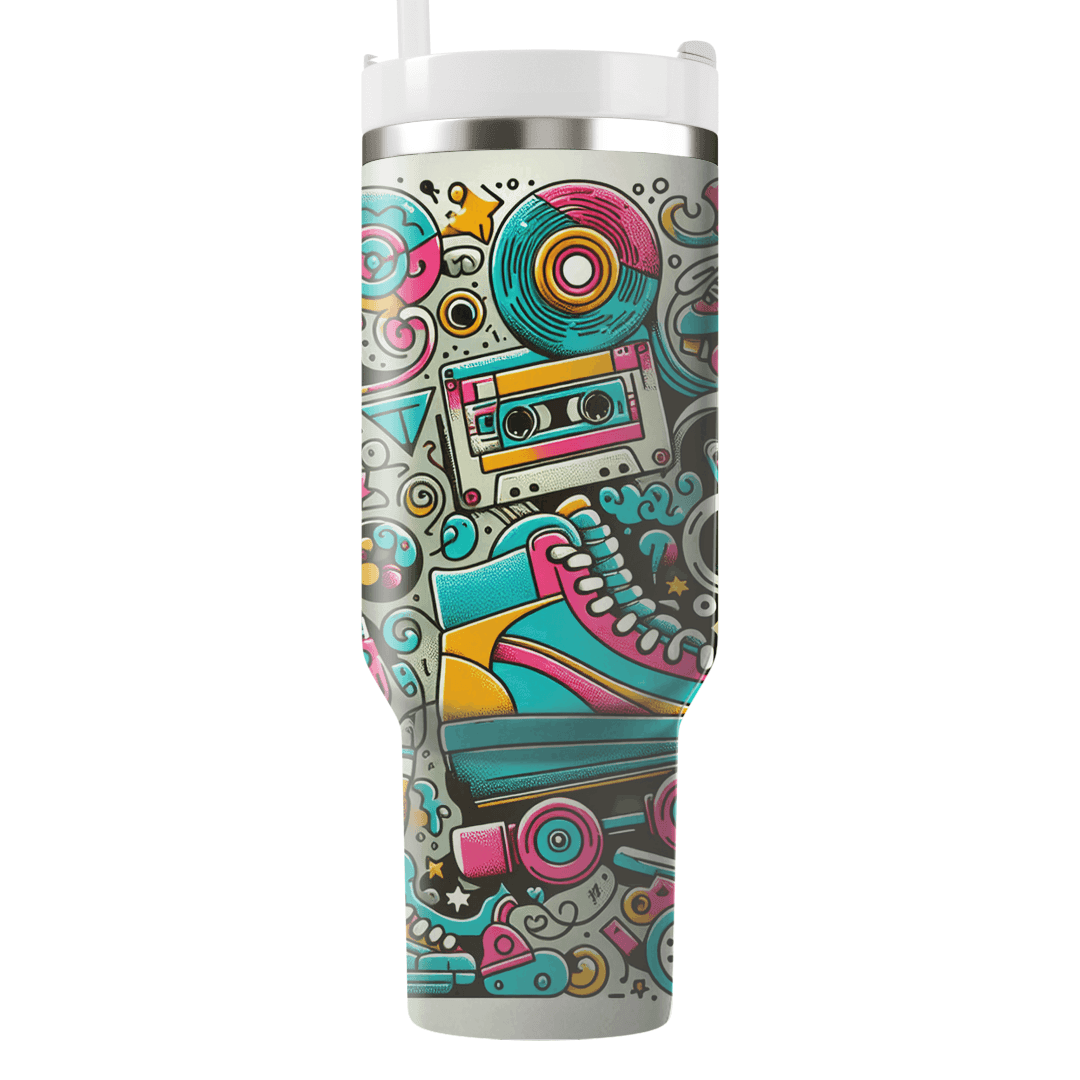 Funky 80s Doodle  Tumbler Cups