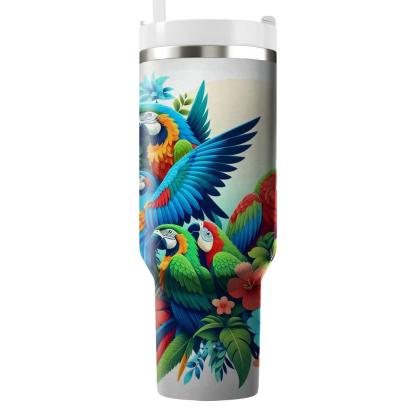 Playful Parrots  Insulated Tumblers