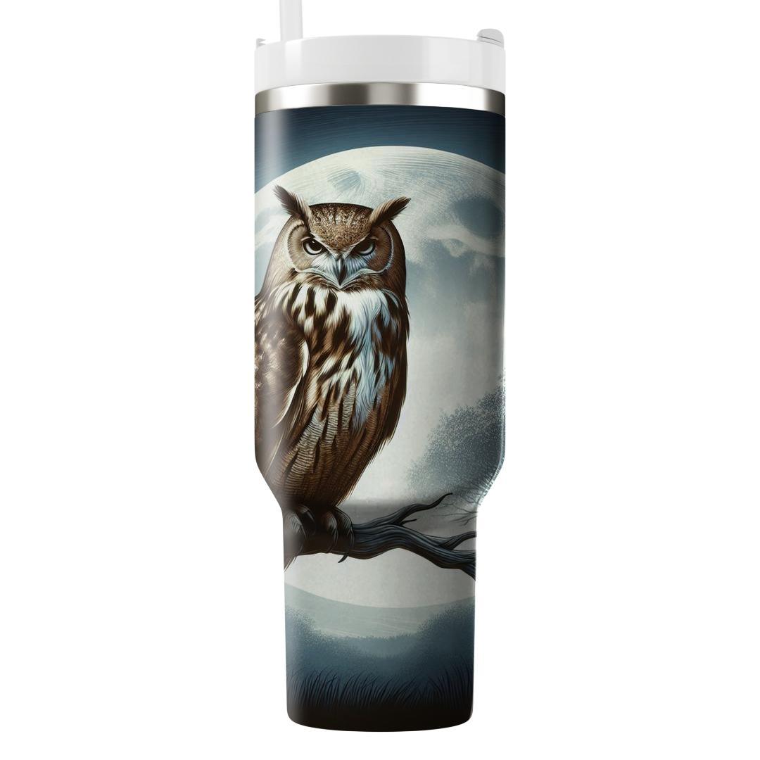 Majestic Owl Watcher  Tumblers With Lids