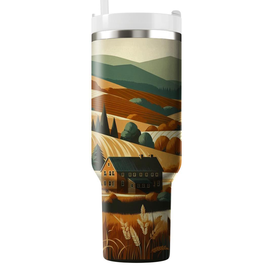 Autumn Countryside Charm  Travel Tumblers