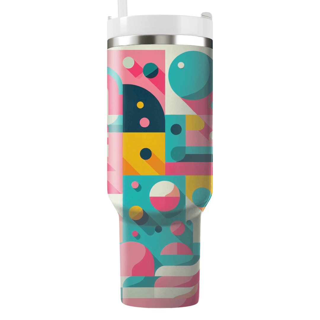 Funky Color Block  Custom Tumblers