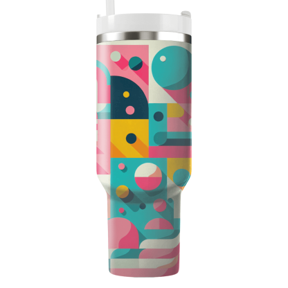 Funky Color Block  Custom Tumblers
