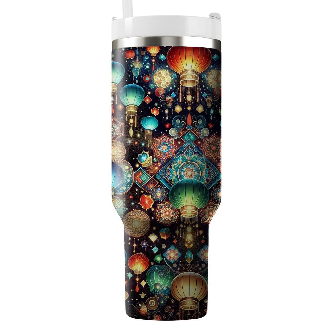 Kaleidoscope Of Light - Lantern Festival  Tumblers With Lids