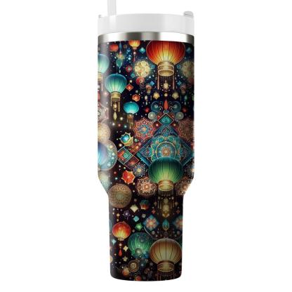 Kaleidoscope Of Light - Lantern Festival  Tumblers With Lids