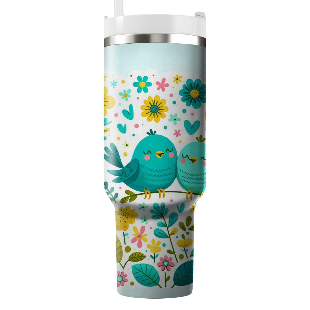 Hippie Love Birds  Custom Tumblers