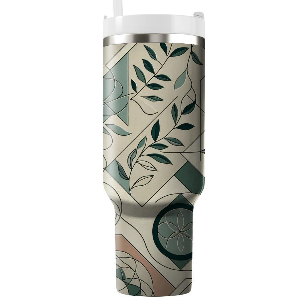 Geometric Nature Harmony  Tumblers For Gifts