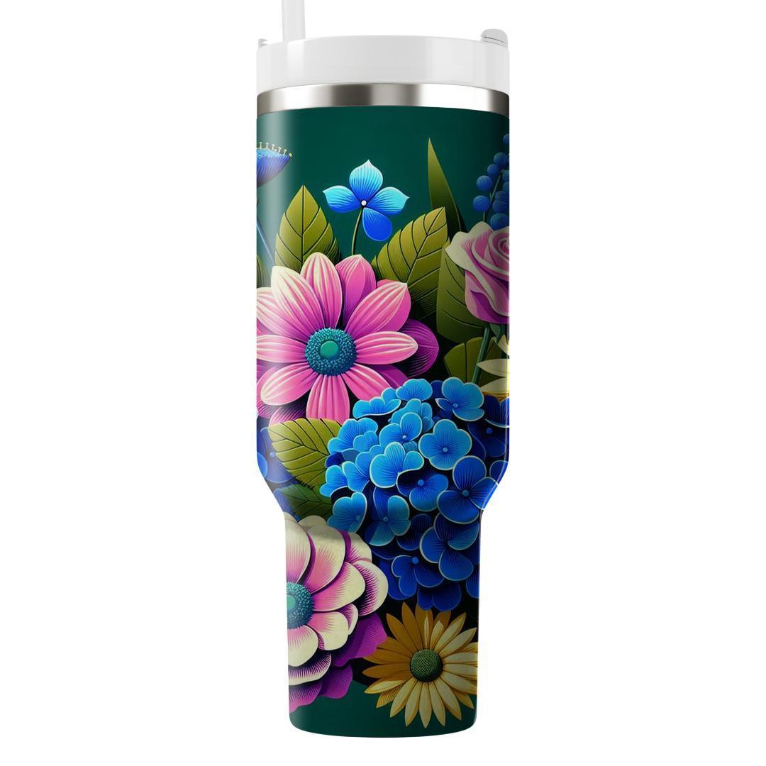 Majestic Floral Bliss  Insulated Tumblers