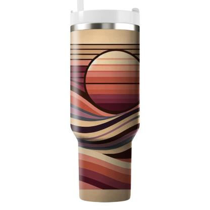 Sunset Desert  Travel Tumblers