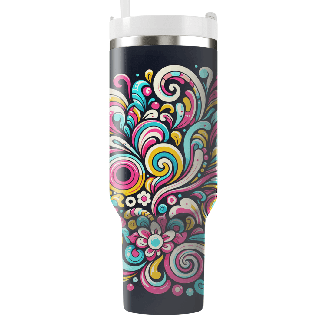 Radiant Tie-dye Waves  Custom Tumblers